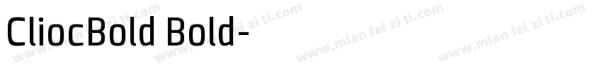 CliocBold Bold字体转换